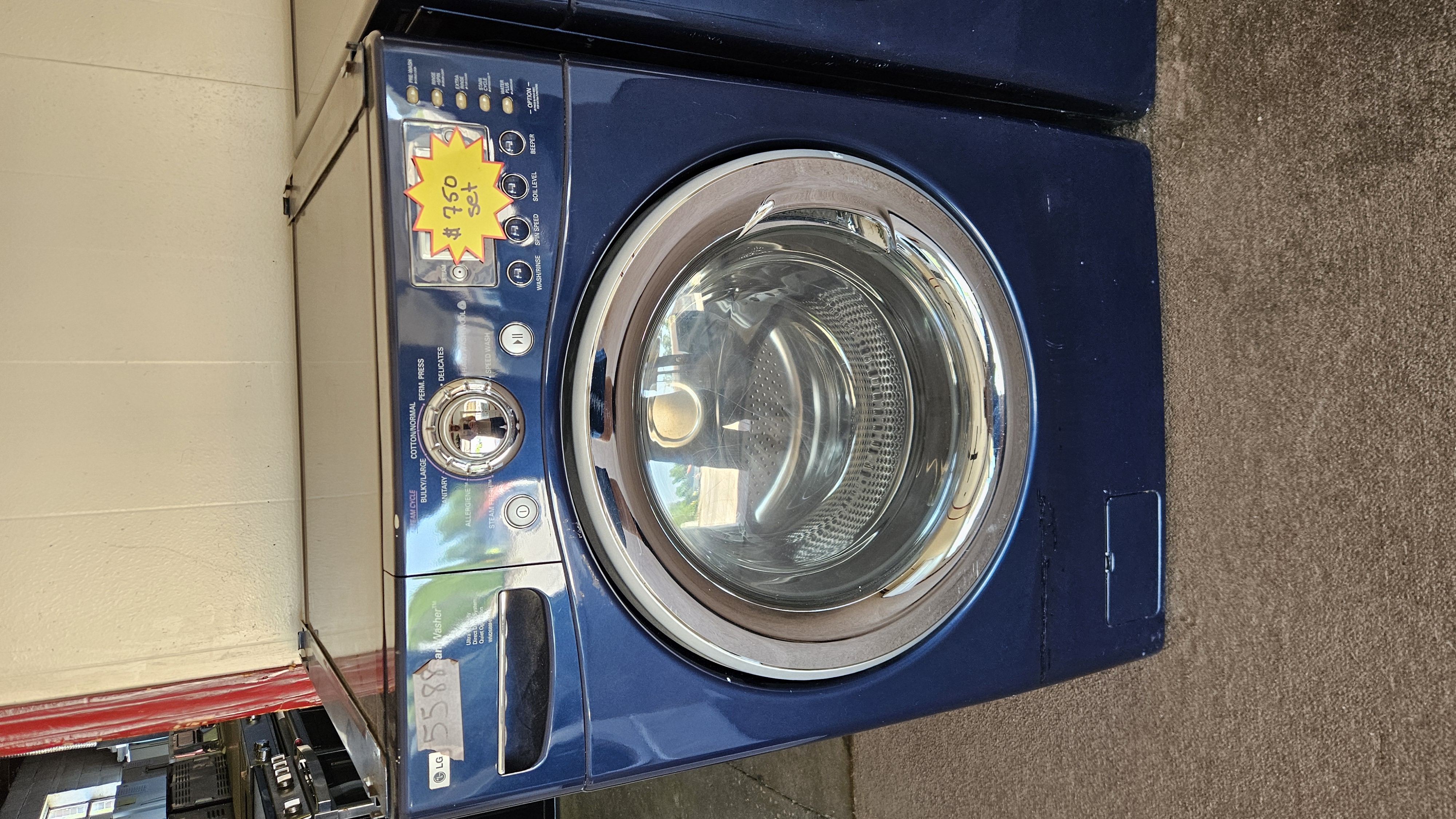 LG - Front-Load Steam Washer