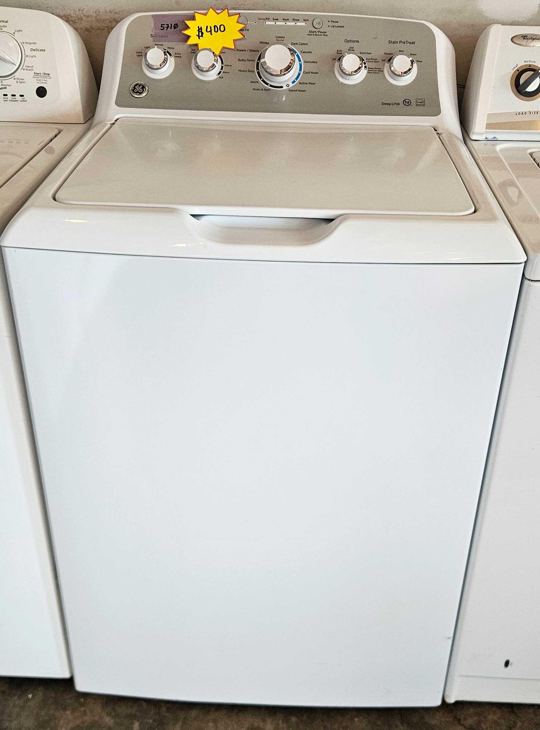 Top-Load Washer with Stainless Steel Basket